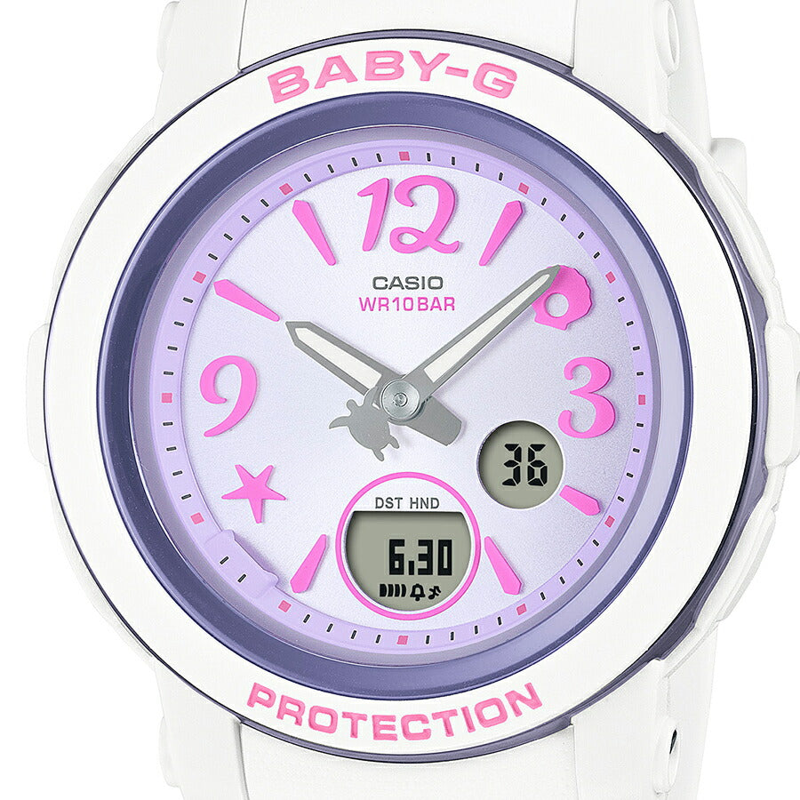 BABY-G アンダー・ザ・シー BGA-290US-6AJF レディース 腕時計 電池式 アナデジ 樹脂バンド パープル 国内正規品 カシオ