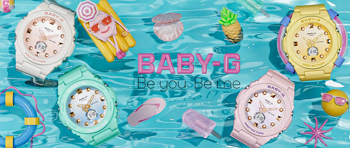 BABY-G ビーチシーンデザイン フラミンゴピンク BGA-320-4AJF レディース 電池式 アナデジ