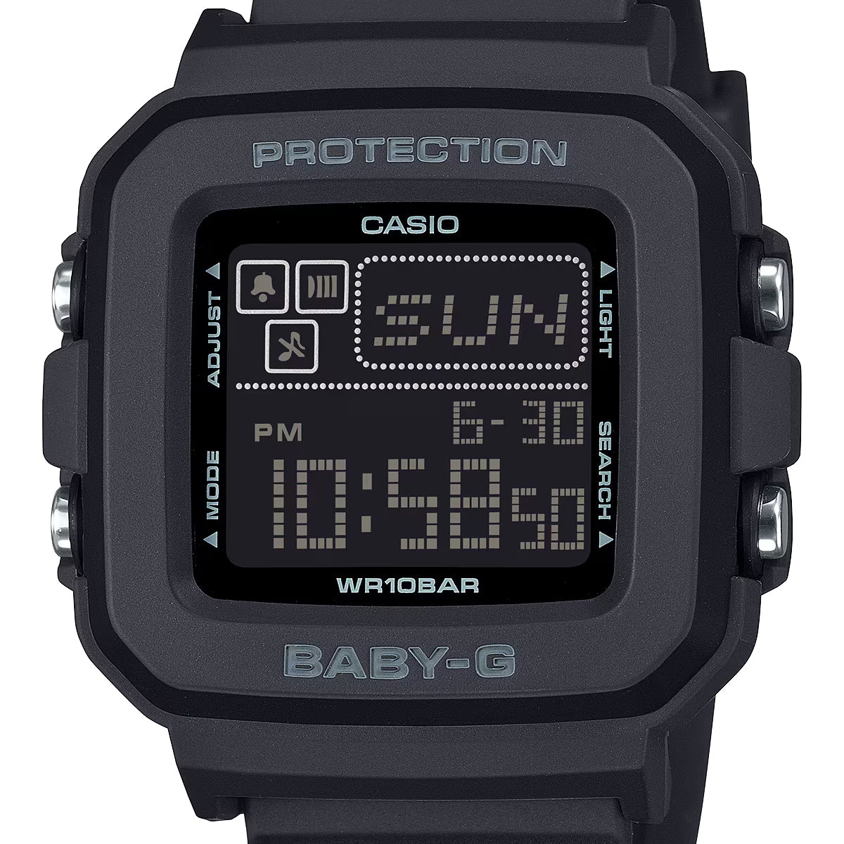BABY-G BGD-10-1JF レディース 電池式 デジタル スクエア 樹脂バンド