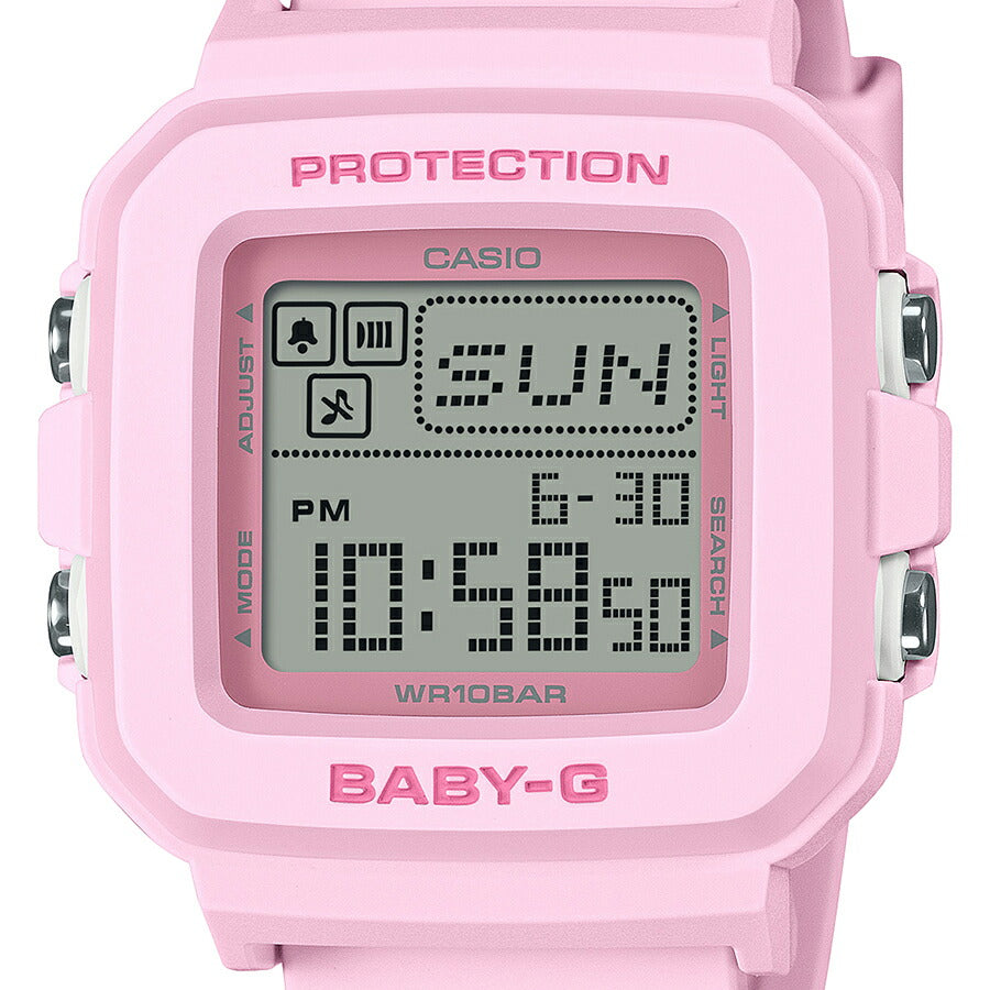 BABY-G BGD-10シリーズ BGD-10-4JF レディース 腕時計 電池式 デジタル スクエア 樹脂バンド ピンク 国内正規品 カシオ