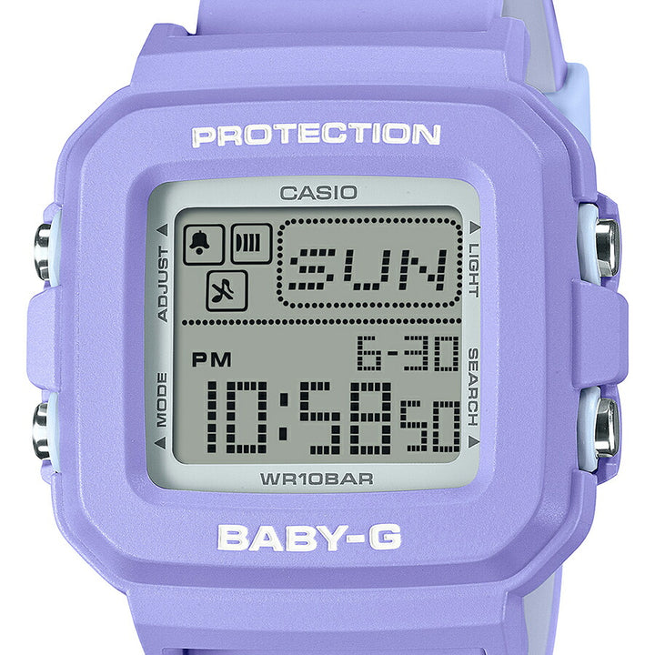 BABY-G BABY-G+PLUS ベイビージープラス BGD-10K-6JR レディース 腕時計 電池式 デジタル スクエア 樹脂バンド パープル 専用ホルダーつき 国内正規品 カシオ