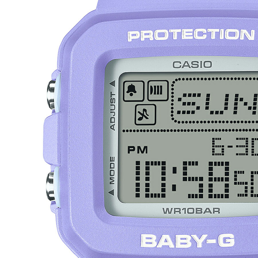 BABY-G BABY-G+PLUS ベイビージープラス BGD-10K-6JR レディース 腕時計 電池式 デジタル スクエア 樹脂バンド パープル 専用ホルダーつき 国内正規品 カシオ