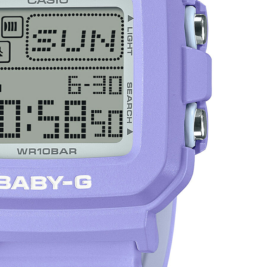 BABY-G BABY-G+PLUS ベイビージープラス BGD-10K-6JR レディース 腕時計 電池式 デジタル スクエア 樹脂バンド パープル 専用ホルダーつき 国内正規品 カシオ