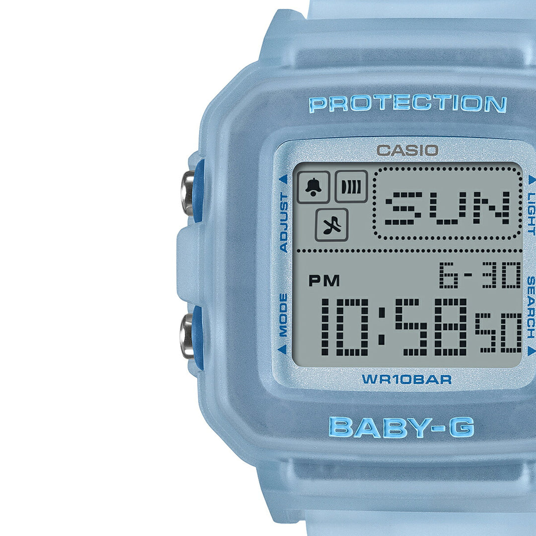 BABY-G BABY-G+PLUS ベイビージープラス レトロゼリー ブルー BGD-10KG-2JR レディース 電池式 デジタル スクエア 樹脂バンド 専用ホルダーつき