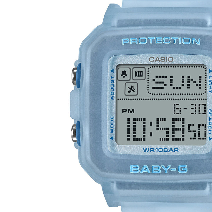 BABY-G BABY-G+PLUS ベイビージープラス レトロゼリー ブルー BGD-10KG-2JR レディース 電池式 デジタル スクエア 樹脂バンド 専用ホルダーつき