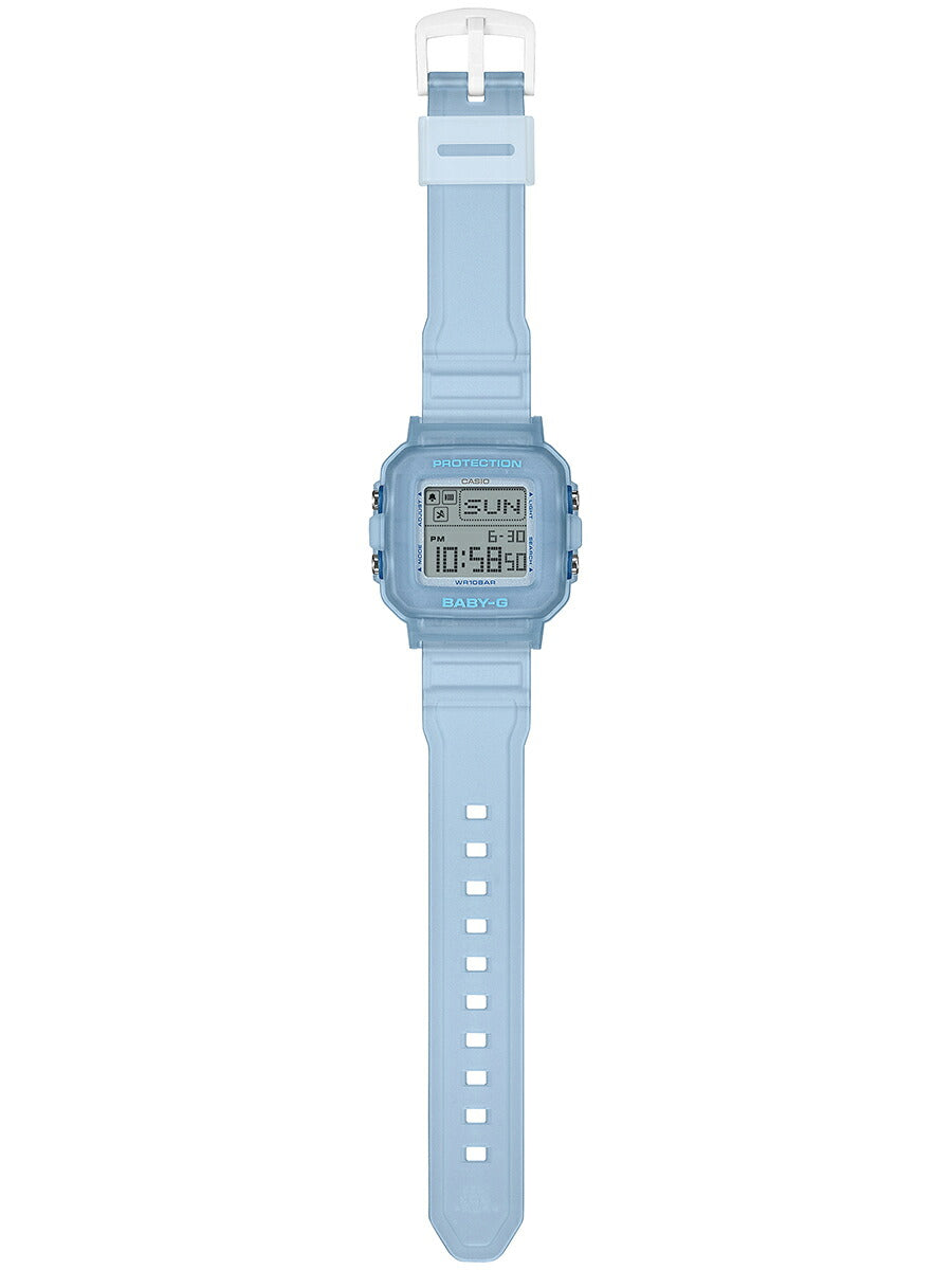BABY-G BABY-G+PLUS ベイビージープラス レトロゼリー ブルー BGD-10KG-2JR レディース 電池式 デジタル スクエア 樹脂バンド 専用ホルダーつき