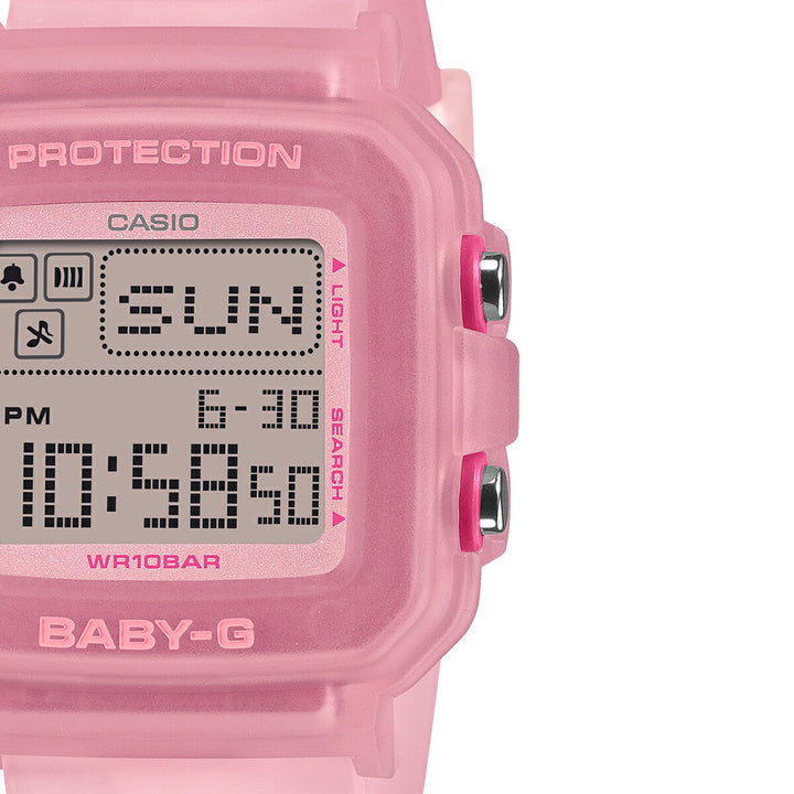 BABY-G BABY-G+PLUS ベイビージープラス レトロゼリー ピンク BGD-10KG-4JR レディース 電池式 デジタル スクエア 樹脂バンド 専用ホルダーつき