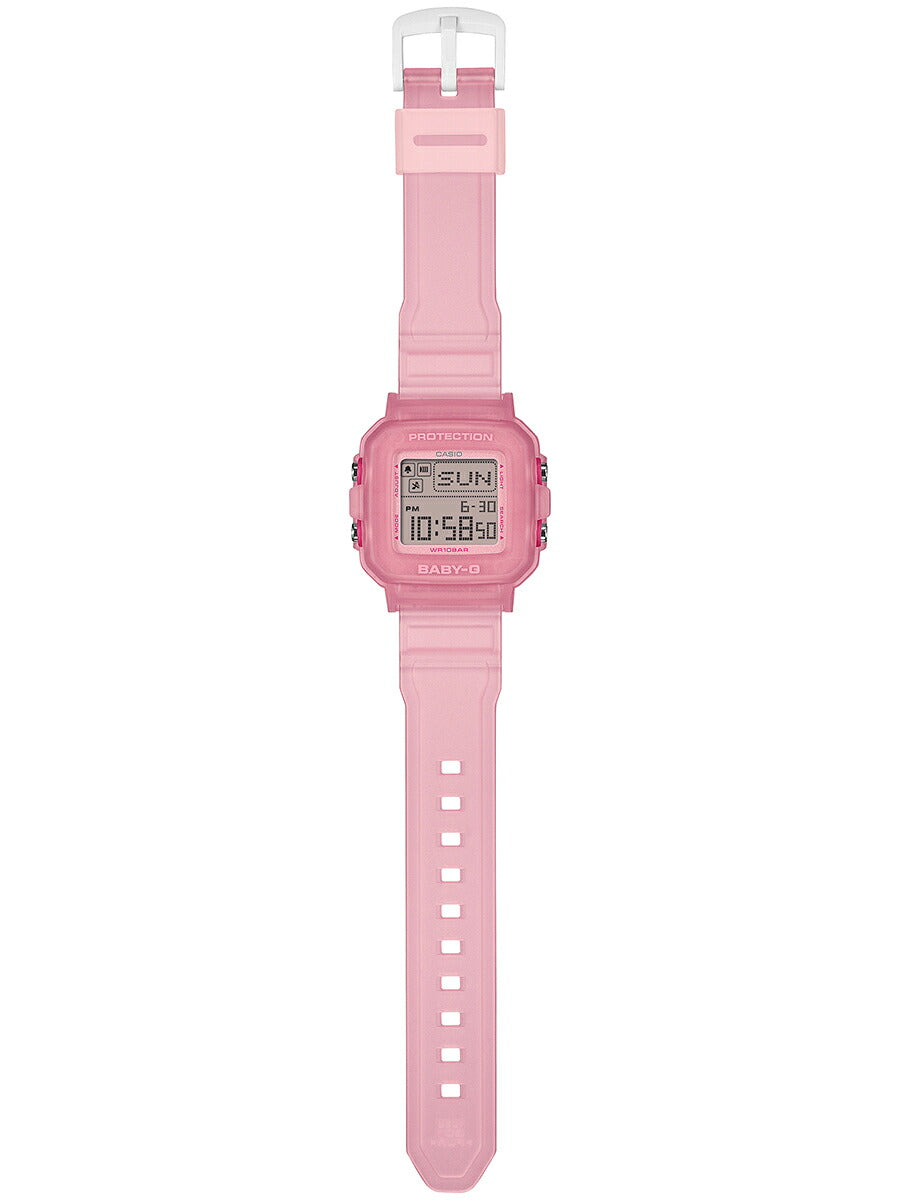 BABY-G BABY-G+PLUS ベイビージープラス レトロゼリー ピンク BGD-10KG-4JR レディース 電池式 デジタル スクエア 樹脂バンド 専用ホルダーつき