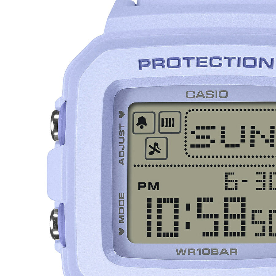 BABY-G BABY-G+PLUS ベイビージープラス ハートポップカラー BGD-10KH-2BJR レディース 電池式 デジタル スクエア 樹脂バンド ブルー 専用ホルダーつき