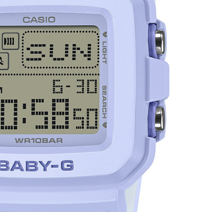 BABY-G BABY-G+PLUS ベイビージープラス ハートポップカラー BGD-10KH-2BJR レディース 電池式 デジタル スクエア 樹脂バンド ブルー 専用ホルダーつき