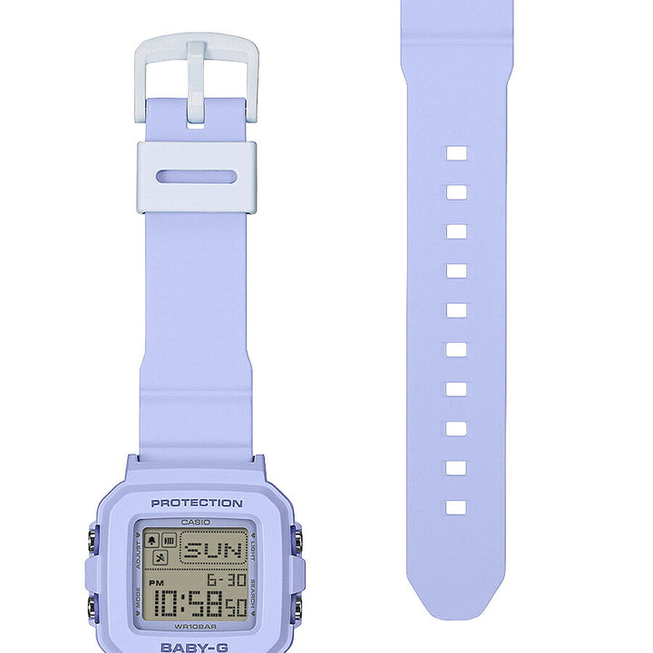 BABY-G BABY-G+PLUS ベイビージープラス ハートポップカラー BGD-10KH-2BJR レディース 電池式 デジタル スクエア 樹脂バンド ブルー 専用ホルダーつき