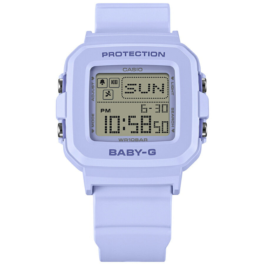 BABY-G BABY-G+PLUS ベイビージープラス ハートポップカラー BGD-10KH-2BJR レディース 電池式 デジタル スクエア 樹脂バンド ブルー 専用ホルダーつき