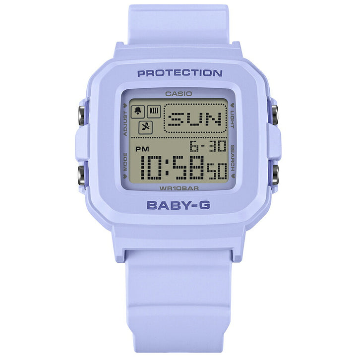 BABY-G BABY-G+PLUS ベイビージープラス ハートポップカラー BGD-10KH-2BJR レディース 電池式 デジタル スクエア 樹脂バンド ブルー 専用ホルダーつき