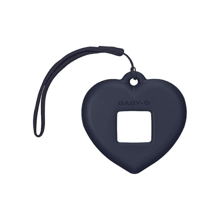 BABY-G BABY-G+PLUS ベイビージープラス ハートポップカラー BGD-10KH-2CJR レディース 電池式 デジタル スクエア 樹脂バンド ネイビー 専用ホルダーつき