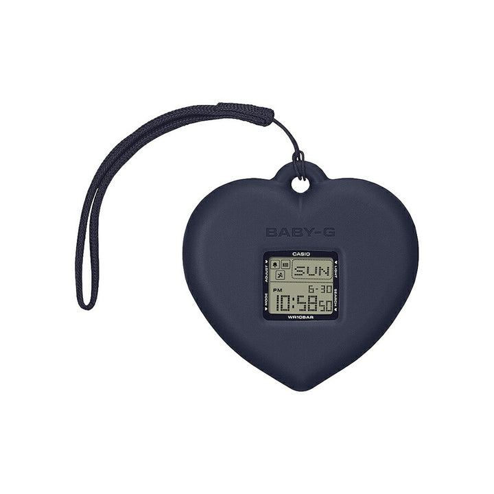 BABY-G BABY-G+PLUS ベイビージープラス ハートポップカラー BGD-10KH-2CJR レディース 電池式 デジタル スクエア 樹脂バンド ネイビー 専用ホルダーつき