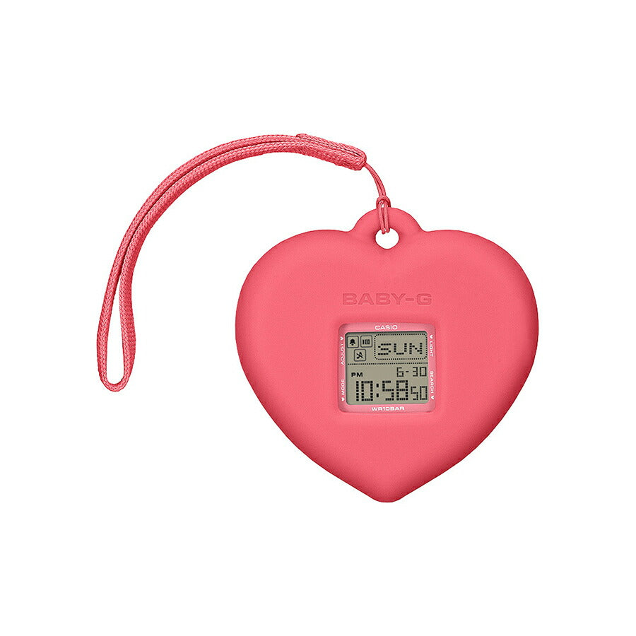 BABY-G BABY-G+PLUS ベイビージープラス ハートポップカラー BGD-10KH-4JR レディース 電池式 デジタル スクエア 樹脂バンド ピンク 専用ホルダーつき
