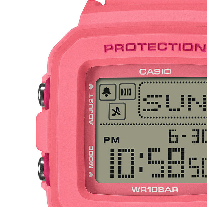 BABY-G BABY-G+PLUS ベイビージープラス ハートポップカラー BGD-10KH-4JR レディース 電池式 デジタル スクエア 樹脂バンド ピンク 専用ホルダーつき