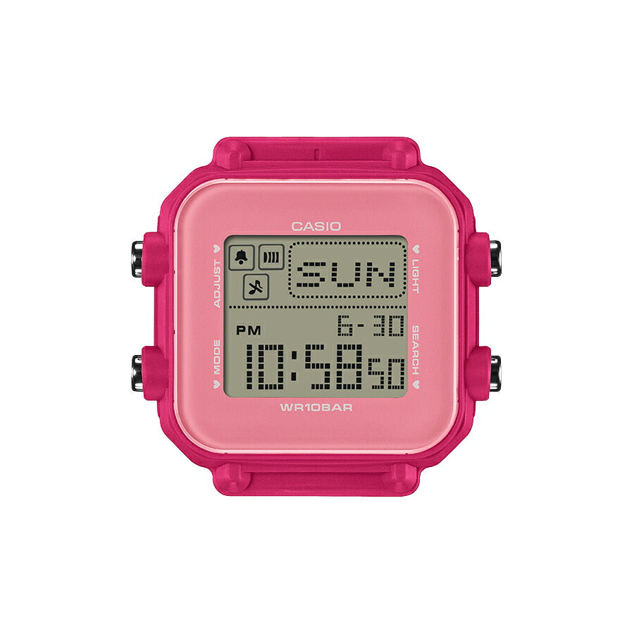 BABY-G BABY-G+PLUS ベイビージープラス ハートポップカラー BGD-10KH-4JR レディース 電池式 デジタル スクエア 樹脂バンド ピンク 専用ホルダーつき