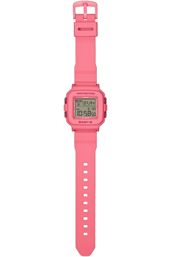 BABY-G BABY-G+PLUS ベイビージープラス ハートポップカラー BGD-10KH-4JR レディース 電池式 デジタル スクエア 樹脂バンド ピンク 専用ホルダーつき