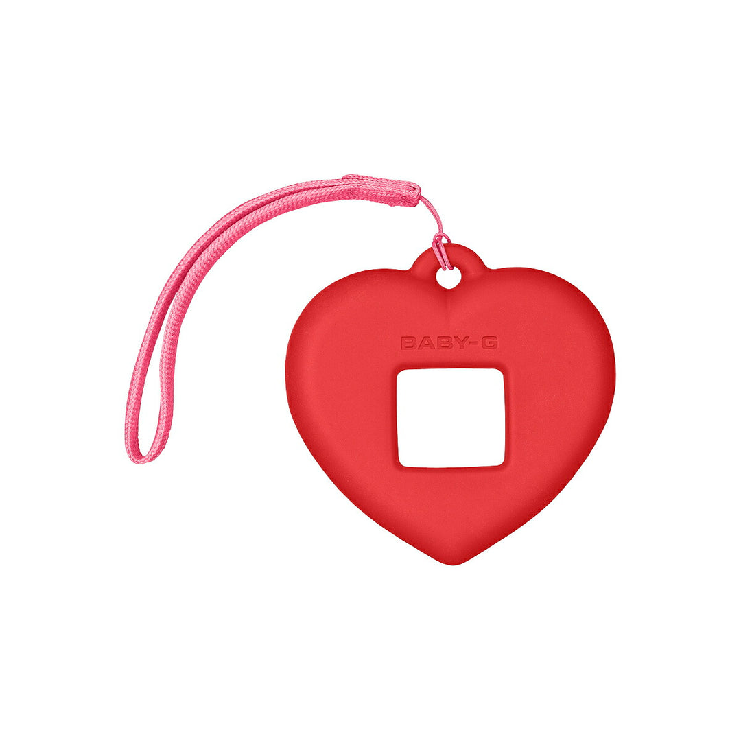BABY-G BABY-G+PLUS ベイビージープラス ハートポップカラー BGD-10KH-7JR レディース 電池式 デジタル スクエア 樹脂バンド ホワイト 専用ホルダーつき