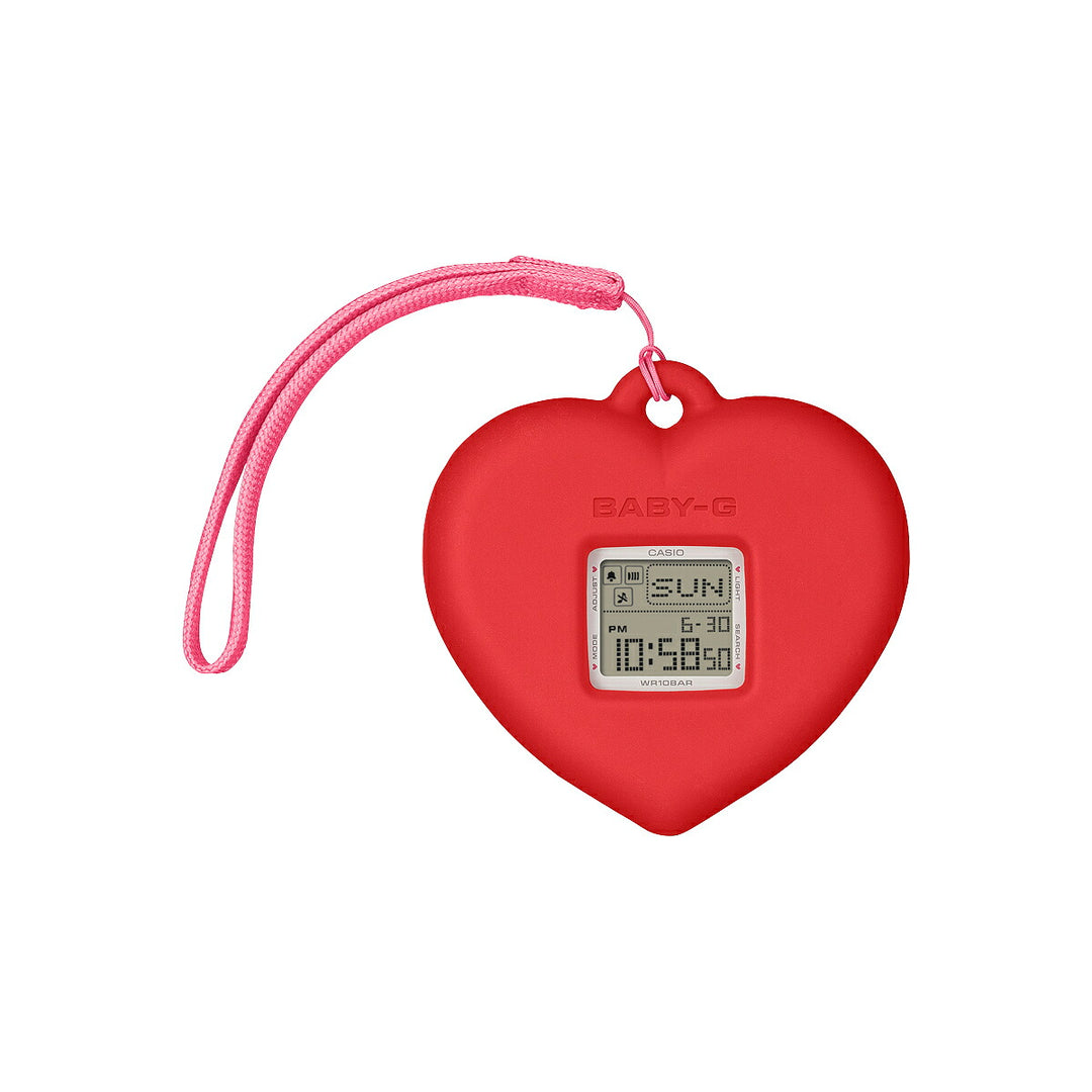 BABY-G BABY-G+PLUS ベイビージープラス ハートポップカラー BGD-10KH-7JR レディース 電池式 デジタル スクエア 樹脂バンド ホワイト 専用ホルダーつき