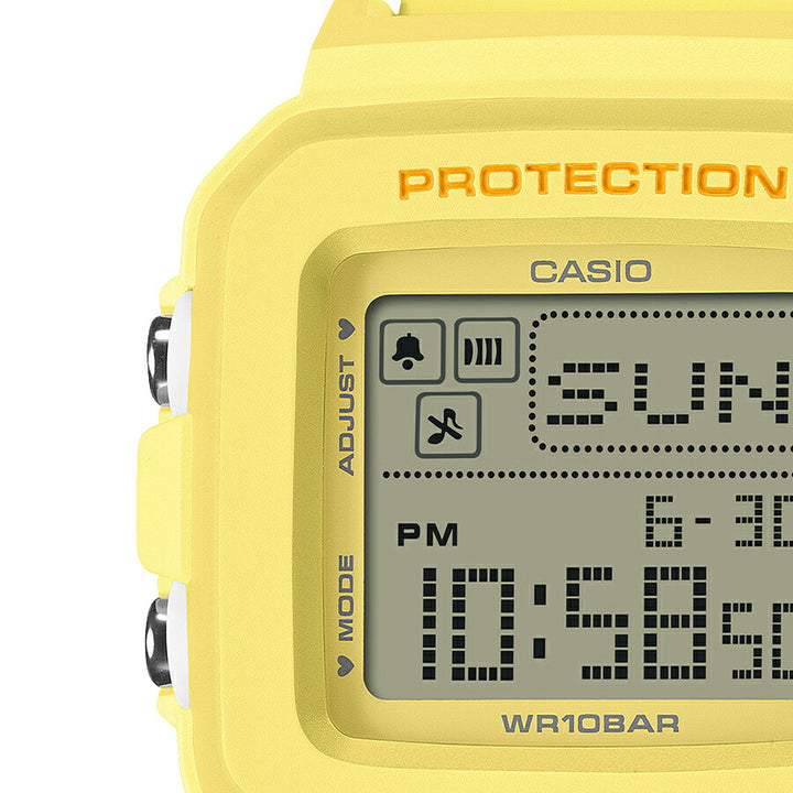 BABY-G BABY-G+PLUS ベイビージープラス ハートポップカラー BGD-10KH-9JR レディース 電池式 デジタル スクエア 樹脂バンド イエロー 専用ホルダーつき