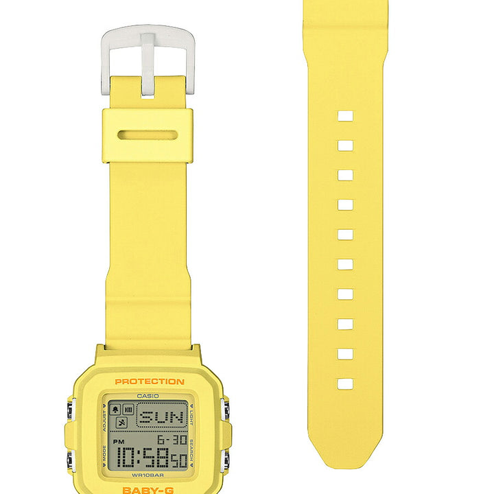 BABY-G BABY-G+PLUS ベイビージープラス ハートポップカラー BGD-10KH-9JR レディース 電池式 デジタル スクエア 樹脂バンド イエロー 専用ホルダーつき