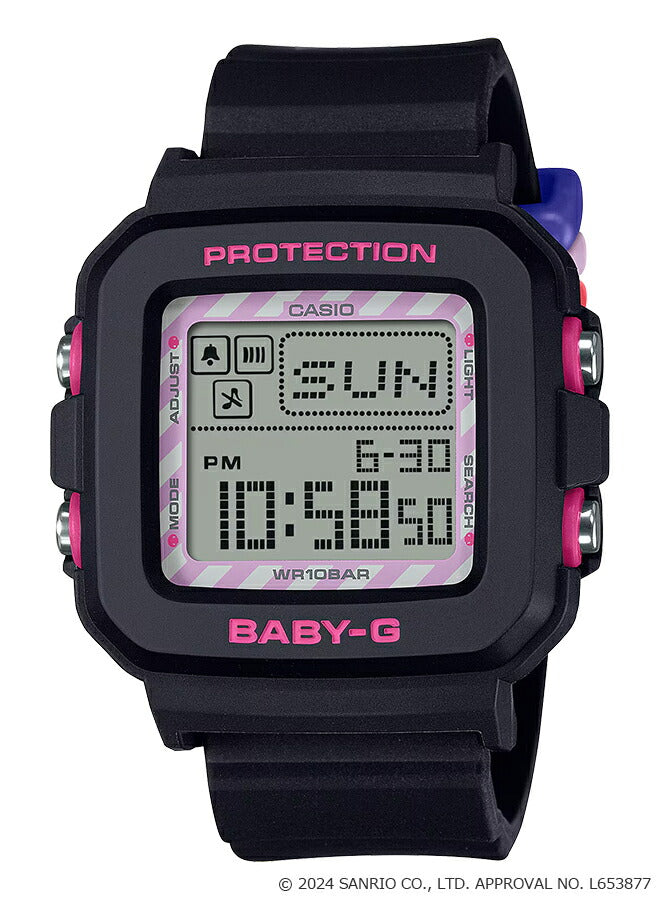 BABY-G BABY-G+PLUS ベイビージープラス クロミ コラボレーションモデル BGD-10KKM-1JR レディース 電池式 デジタル スクエア 樹脂バンド 専用ホルダーつき 国内正規品 カシオ