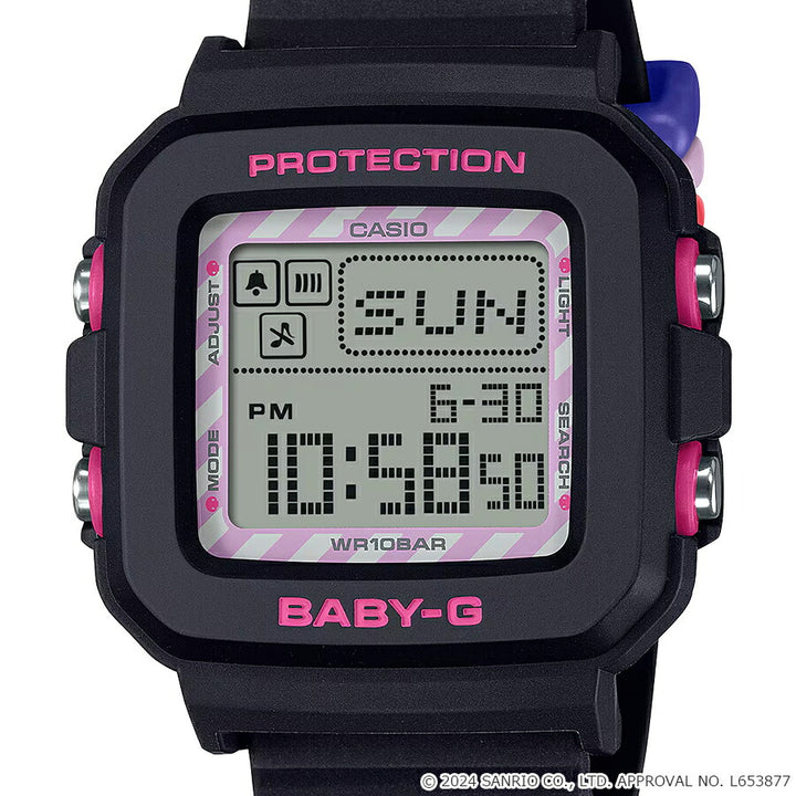 BABY-G BABY-G+PLUS ベイビージープラス クロミ コラボレーションモデル BGD-10KKM-1JR レディース 電池式 デジタル スクエア 樹脂バンド 専用ホルダーつき 国内正規品 カシオ