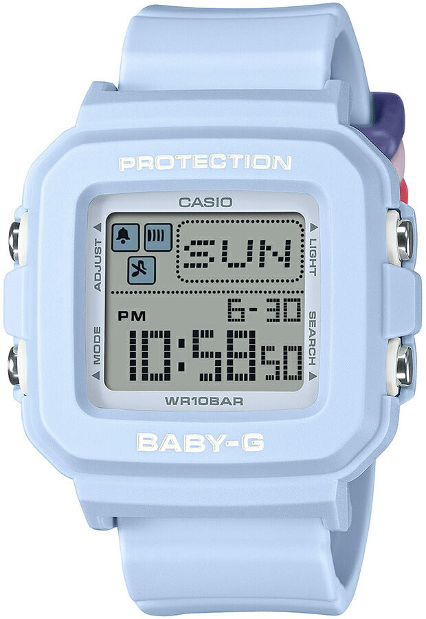 BABY-G BABY-G+PLUS ベイビージープラス BGD-10L-2JR レディース 腕時計 電池式 デジタル スクエア 樹脂バンド ブルー 国内正規品 カシオ