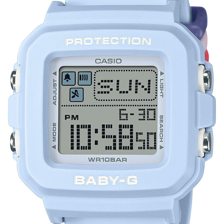 BABY-G BABY-G+PLUS ベイビージープラス BGD-10L-2JR レディース 腕時計 電池式 デジタル スクエア 樹脂バンド ブルー 国内正規品 カシオ