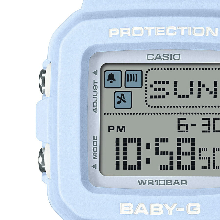 BABY-G BABY-G+PLUS ベイビージープラス BGD-10L-2JR レディース 腕時計 電池式 デジタル スクエア 樹脂バンド ブルー 国内正規品 カシオ