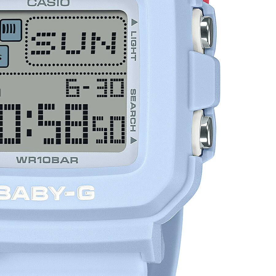 BABY-G BABY-G+PLUS ベイビージープラス BGD-10L-2JR レディース 腕時計 電池式 デジタル スクエア 樹脂バンド ブルー 国内正規品 カシオ