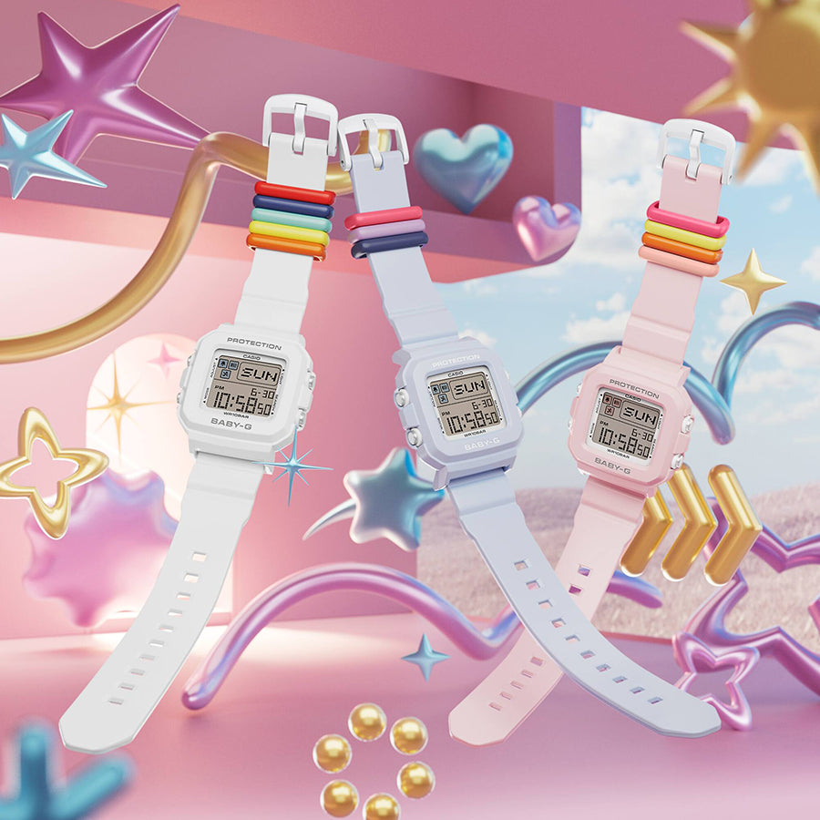 BABY-G BABY-G+PLUS ベイビージープラス BGD-10L-4JR レディース 腕時計 電池式 デジタル スクエア 樹脂バンド ピンク 国内正規品 カシオ