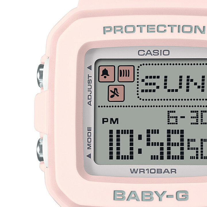 BABY-G BABY-G+PLUS ベイビージープラス BGD-10L-4JR レディース 腕時計 電池式 デジタル スクエア 樹脂バンド ピンク 国内正規品 カシオ