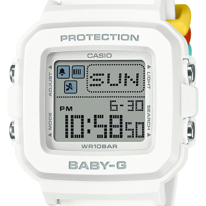 BABY-G BABY-G+PLUS ベイビージープラス BGD-10L-7JR レディース 腕時計 電池式 デジタル スクエア 樹脂バンド ホワイト 国内正規品 カシオ