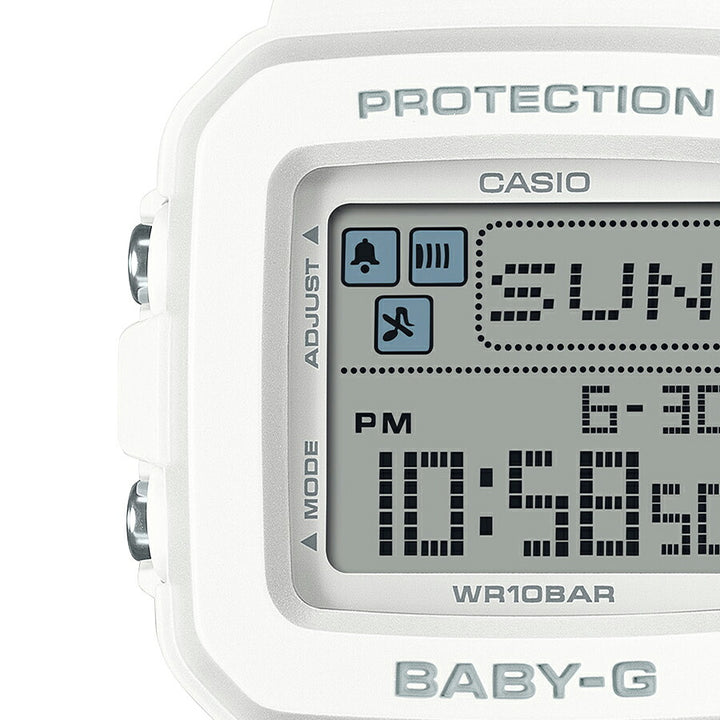 BABY-G BABY-G+PLUS ベイビージープラス BGD-10L-7JR レディース 腕時計 電池式 デジタル スクエア 樹脂バンド ホワイト 国内正規品 カシオ