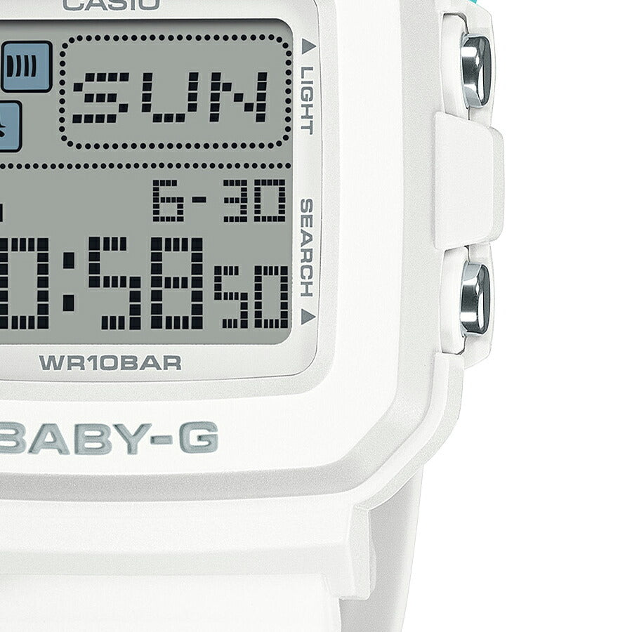 BABY-G BABY-G+PLUS ベイビージープラス BGD-10L-7JR レディース 腕時計 電池式 デジタル スクエア 樹脂バンド ホワイト 国内正規品 カシオ