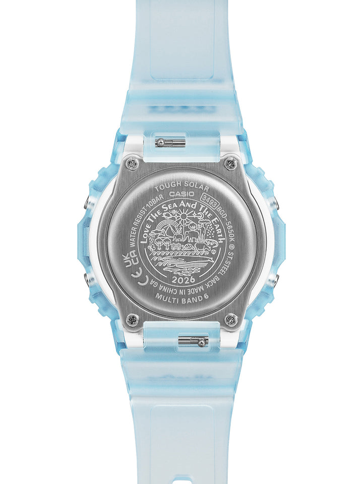 BABY-G アイサーチ・ジャパン コラボレーションモデル 2026 BGD-5650K-2JR レディース 電波ソーラー デジタル スクエア イルクジ