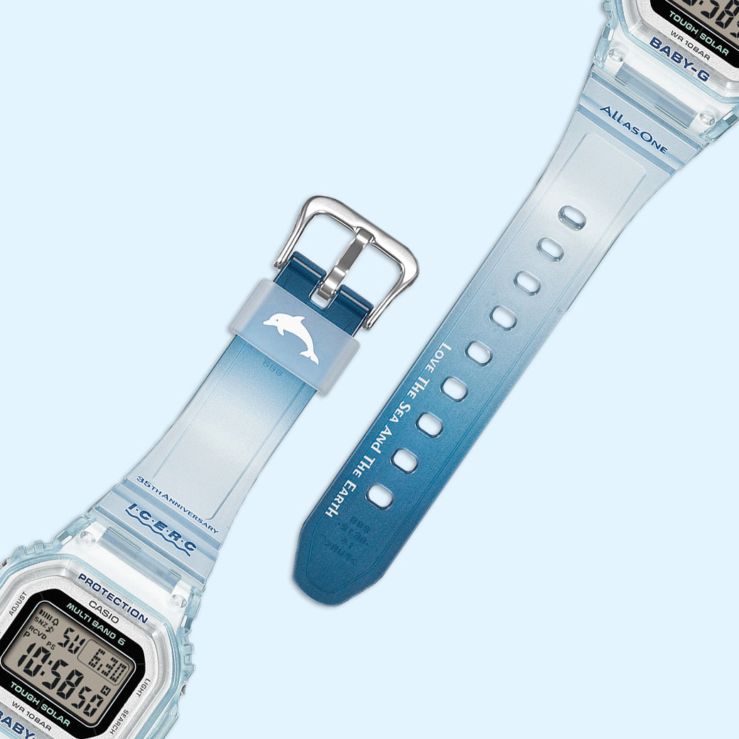 BABY-G アイサーチ・ジャパン コラボレーションモデル 2026 BGD-5650K-2JR レディース 電波ソーラー デジタル スクエア イルクジ