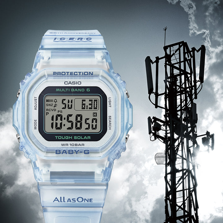 BABY-G アイサーチ・ジャパン コラボレーションモデル 2026 BGD-5650K-2JR レディース 電波ソーラー デジタル スクエア イルクジ
