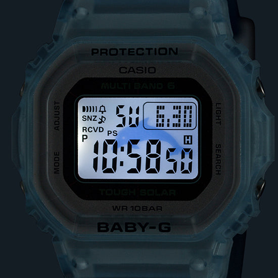BABY-G アイサーチ・ジャパン コラボレーションモデル 2026 BGD-5650K-2JR レディース 電波ソーラー デジタル スクエア イルクジ