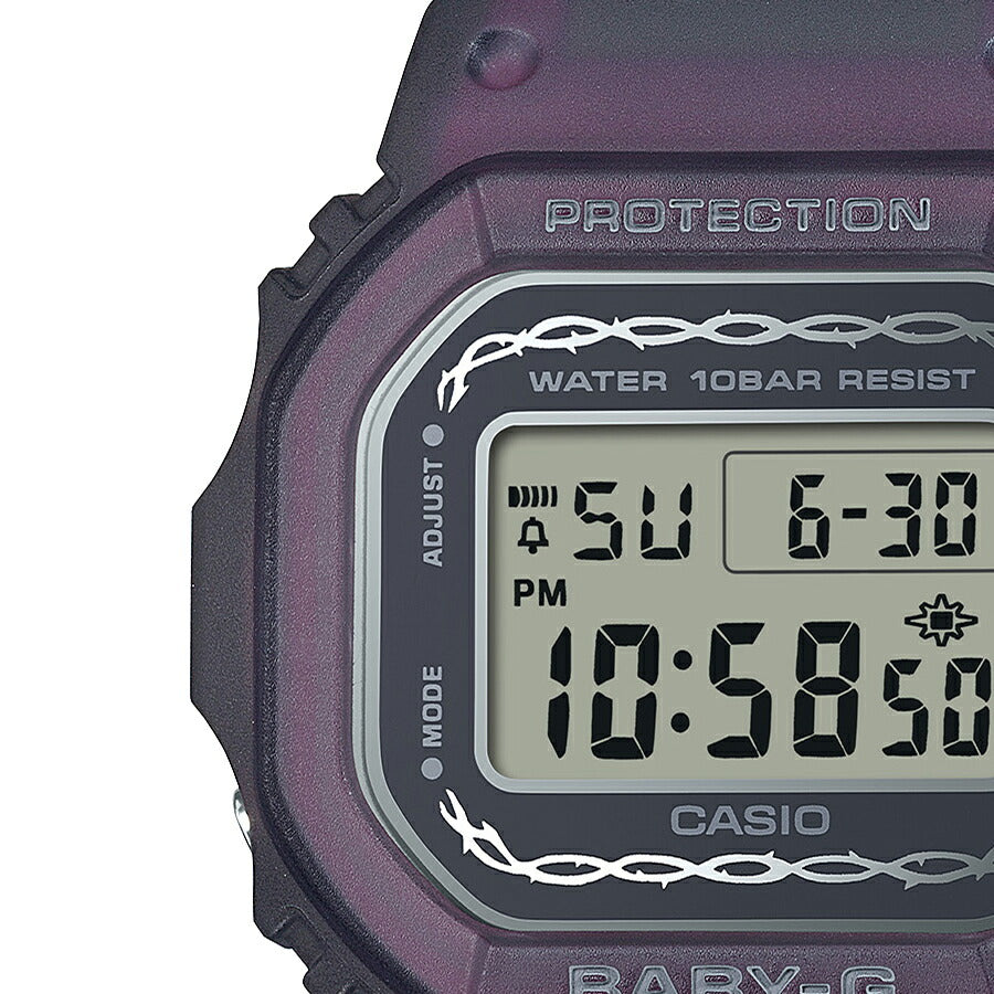 BABY-G プレシャスハートセレクション 2024 バラ BGD-565RS-8JF レディース 腕時計 電池式 デジタル スクエア 樹脂バンド レッド 国内正規品 カシオ