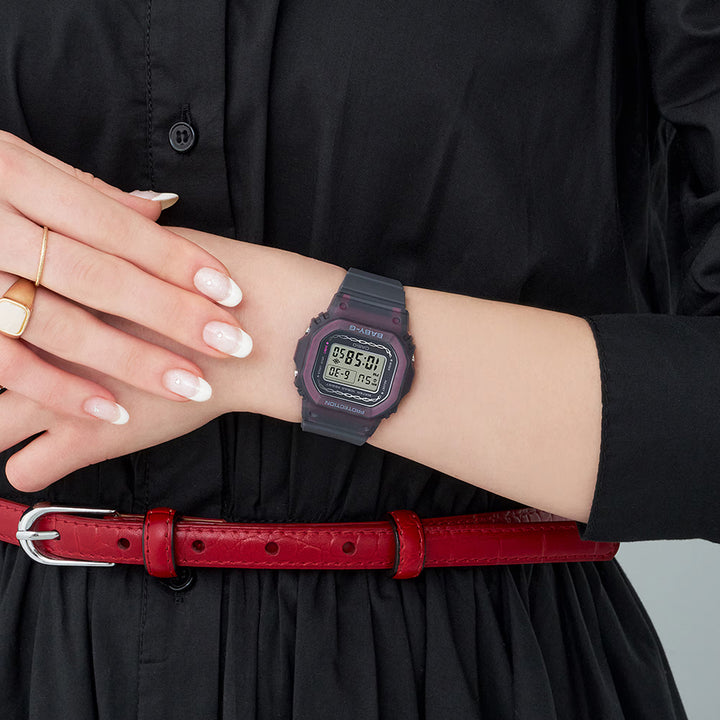 BABY-G プレシャスハートセレクション 2024 バラ BGD-565RS-8JF レディース 腕時計 電池式 デジタル スクエア 樹脂バンド レッド 国内正規品 カシオ
