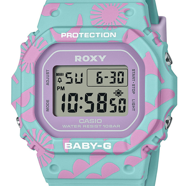 BABY-G ROXY コラボレーションモデル BGD-565RX-2JR レディース 腕時計 電池式 デジタル スクエア 樹脂バンド 国内正規品 カシオ