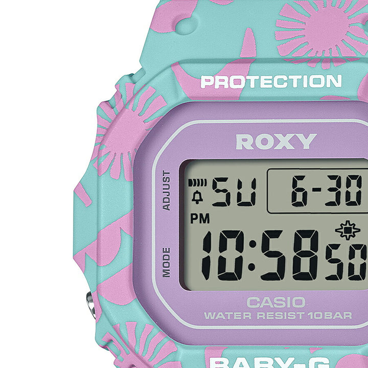 BABY-G ROXY コラボレーションモデル BGD-565RX-2JR レディース 腕時計 電池式 デジタル スクエア 樹脂バンド 国内正規品 カシオ