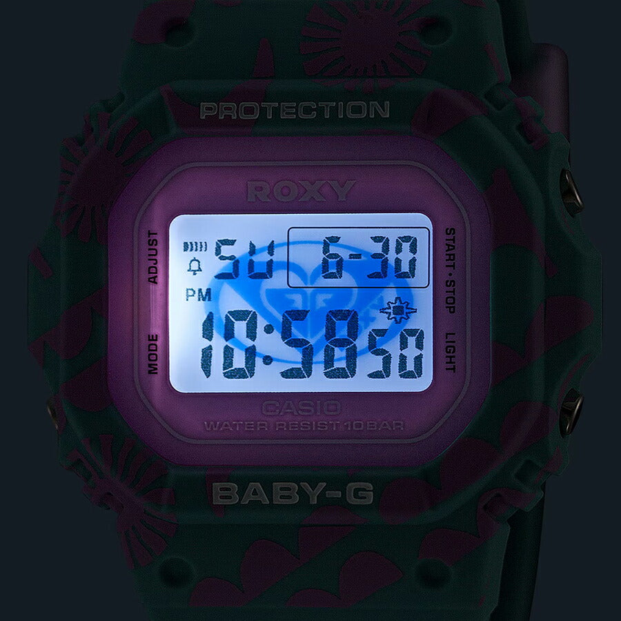 BABY-G ROXY コラボレーションモデル BGD-565RX-2JR レディース 腕時計 電池式 デジタル スクエア 樹脂バンド 国内正規品 カシオ