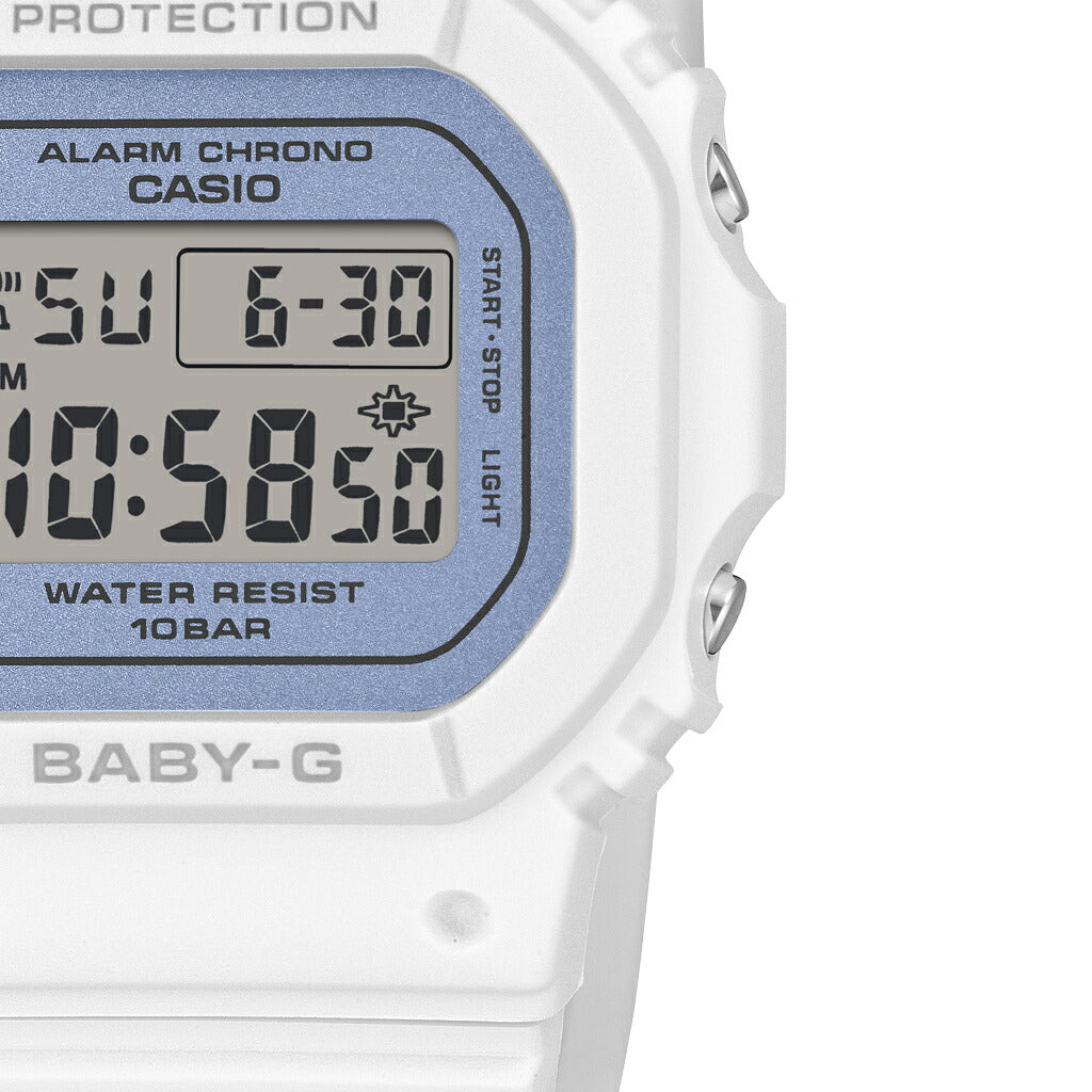 BABY-G シャイニーダイヤル BGD-565SC-2BJF レディース 電池式 デジタル スクエア 樹脂バンド ホワイト