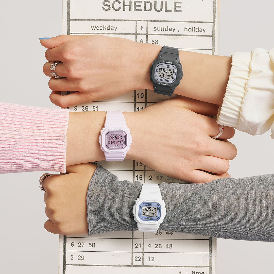 BABY-G シャイニーダイヤル BGD-565SC-2BJF レディース 電池式 デジタル スクエア 樹脂バンド ホワイト