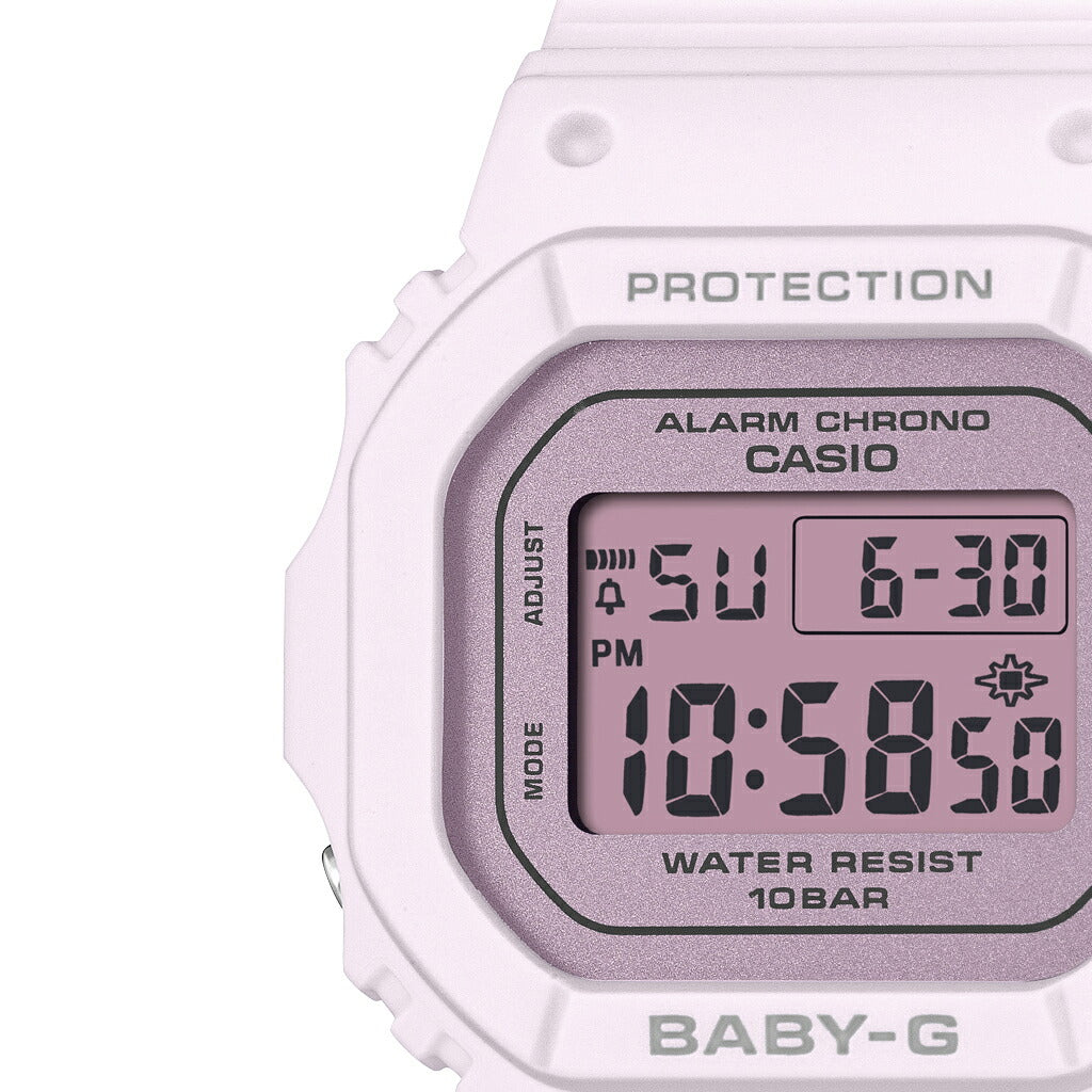 BABY-G シャイニーダイヤル BGD-565SC-4BJF レディース 電池式 デジタル スクエア 樹脂バンド ピンク